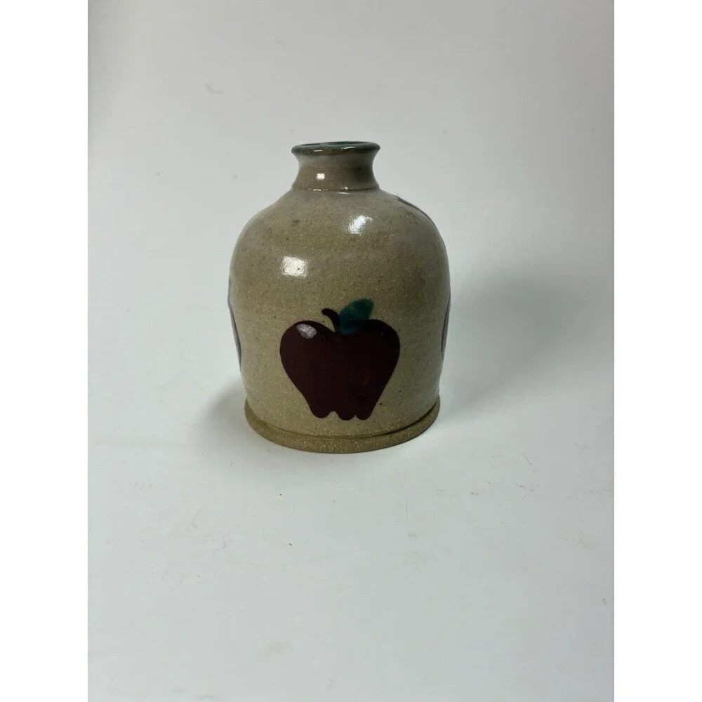 Barton Potteries Ceramic Handmade Salt And Pepper Shakers Apple Design
